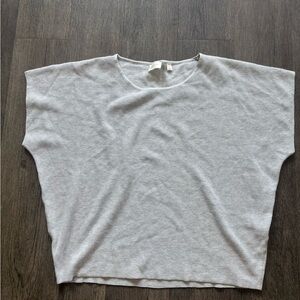 Cyrus Light Gray Short Sleeve Top